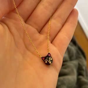 Kate Spade Black Cat Gold Necklace